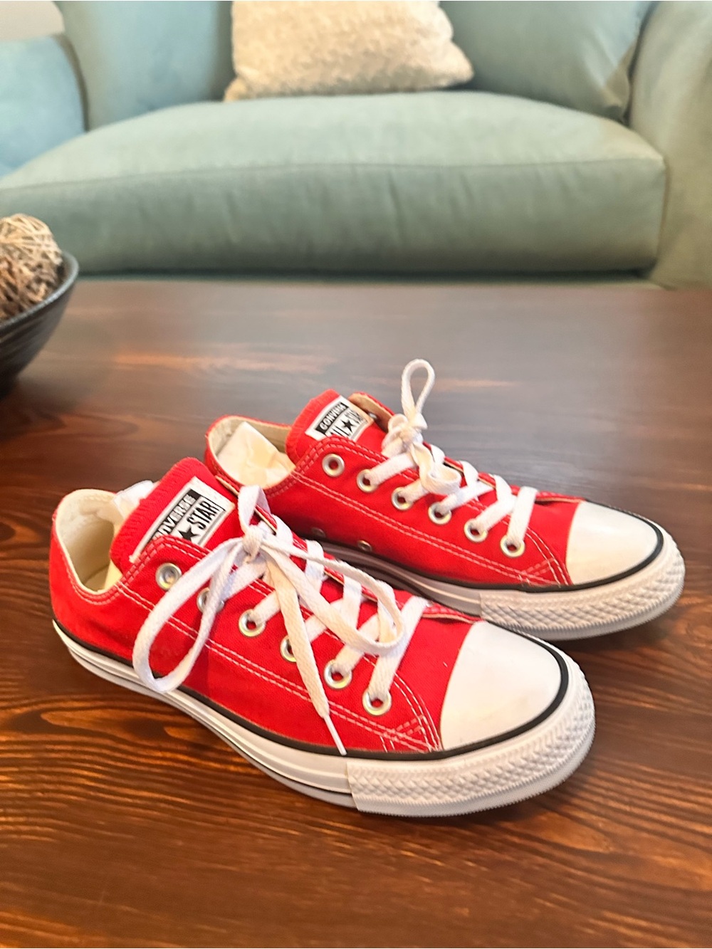 Converse Chuck Taylor All Star Low Top Sneakers – Red – Size 8